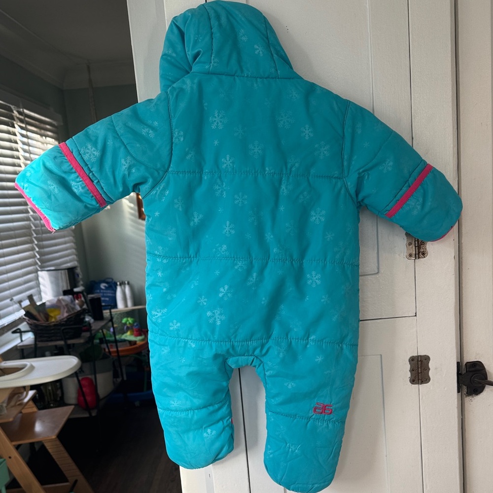 Arctix Aqua and Pink Infant Snowsuit 9-12 mos. - Picture 3 of 5